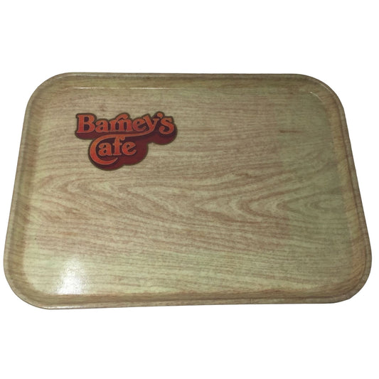 Set of 3 Barney's Cafe Hard Plastic Vintage Food Trays
