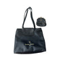 Bernardo Valentino Black Shoulder Bag with Kisslock Coin Purse