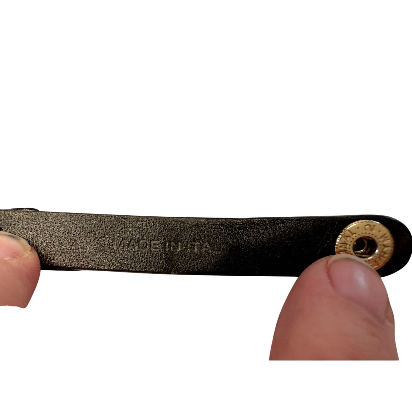 Salvatore Ferragamo Black Leather Vara Bow Bracelet with Pouch