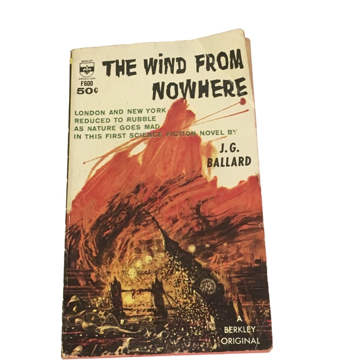 The Wind From Nowhere J. G. Ballard Vintage Paperback Book