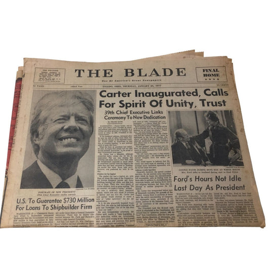 Vintage Newspaper- Jan. 20, 1977 The Blade ''One Of Americas Great Newspapers''