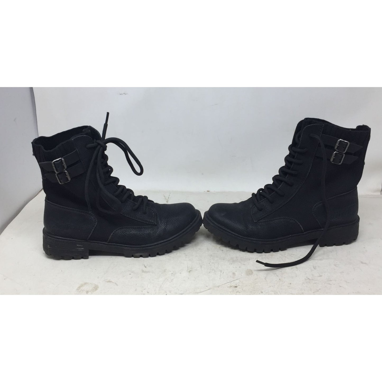 Blowfish Womens Black Boots w/ Laces and Buckles