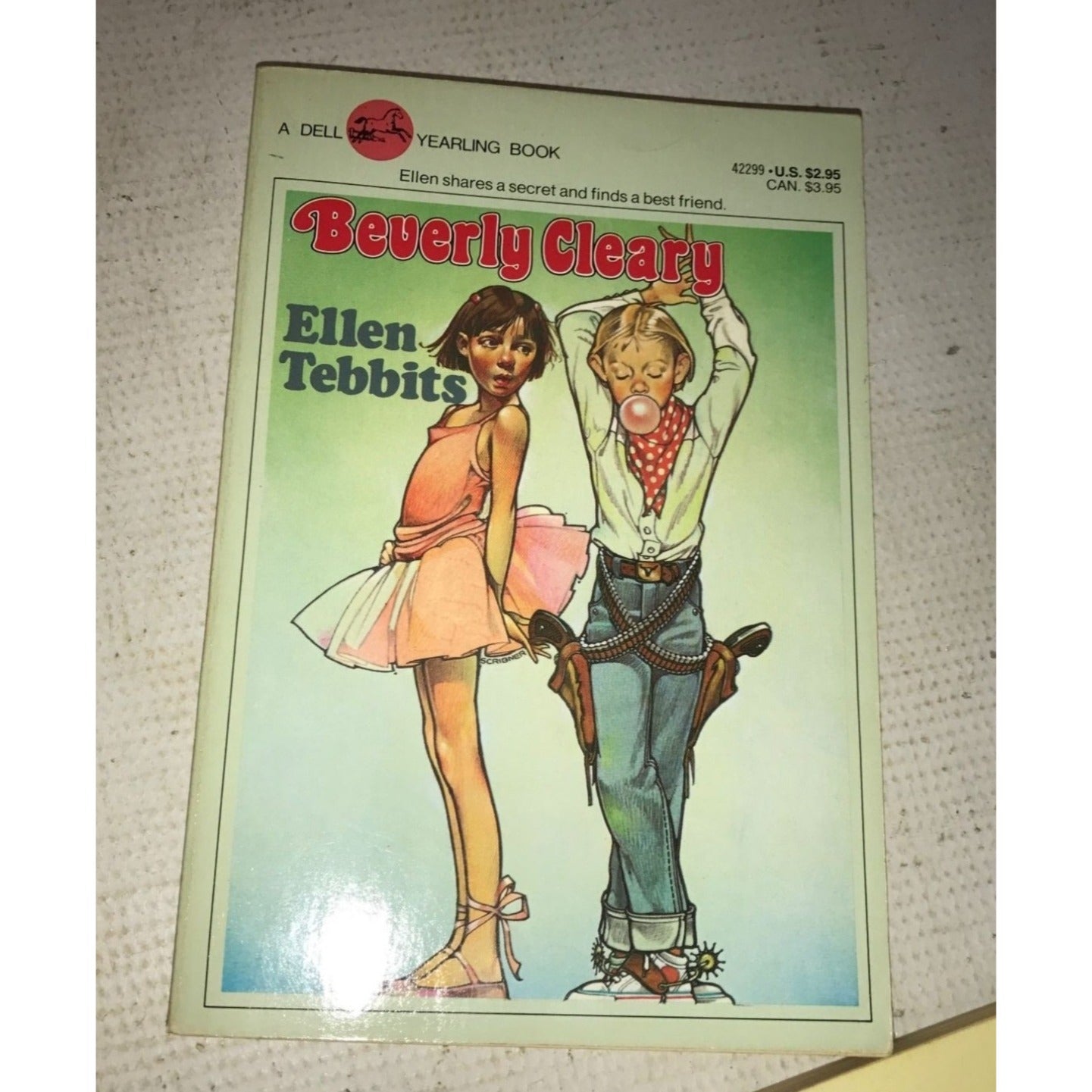 Vintage Paperback Children's Books (3) Ellen Tebbets, Socks, Mitch & Amy by Beverly Clearly