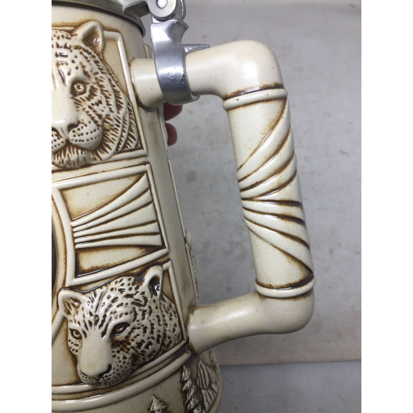 Vintage Noble Confines Beer Stein with Lid and Handle-  # A 1227