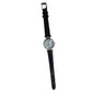 Women's Quartz Stainless Steel Wristwatch With Black Band