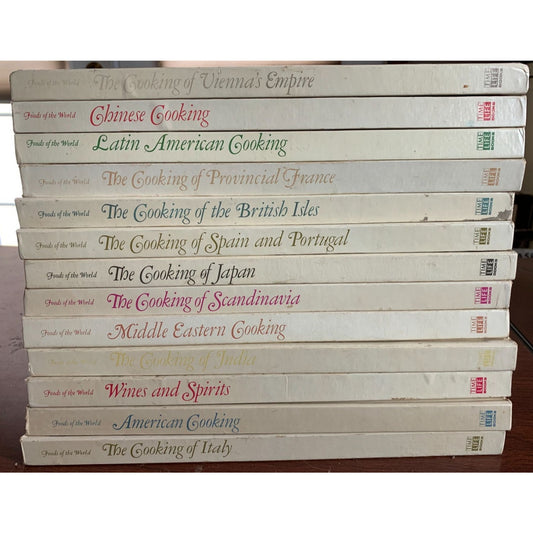 Foods of the World - Time Life Book Set of (13) Books India, Chinese, Vienna, Japan, British Isles