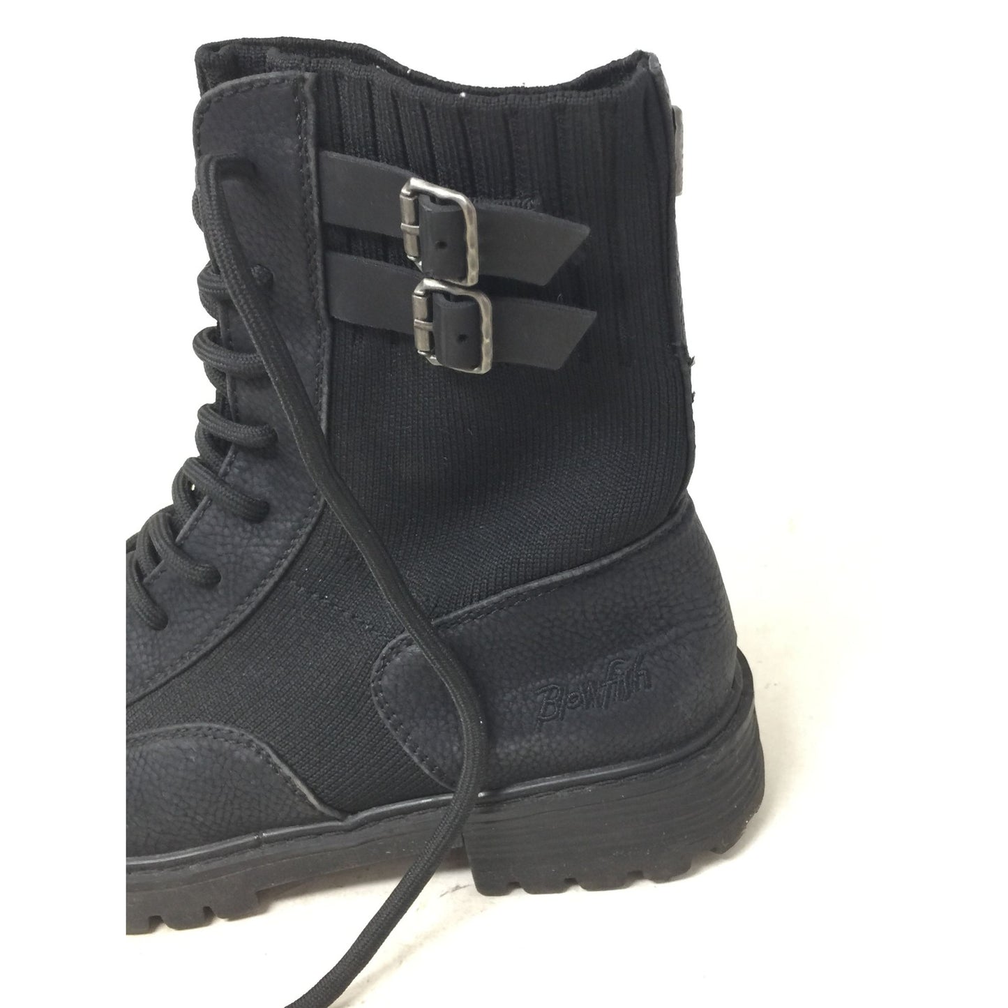 Blowfish Womens Black Boots w/ Laces and Buckles