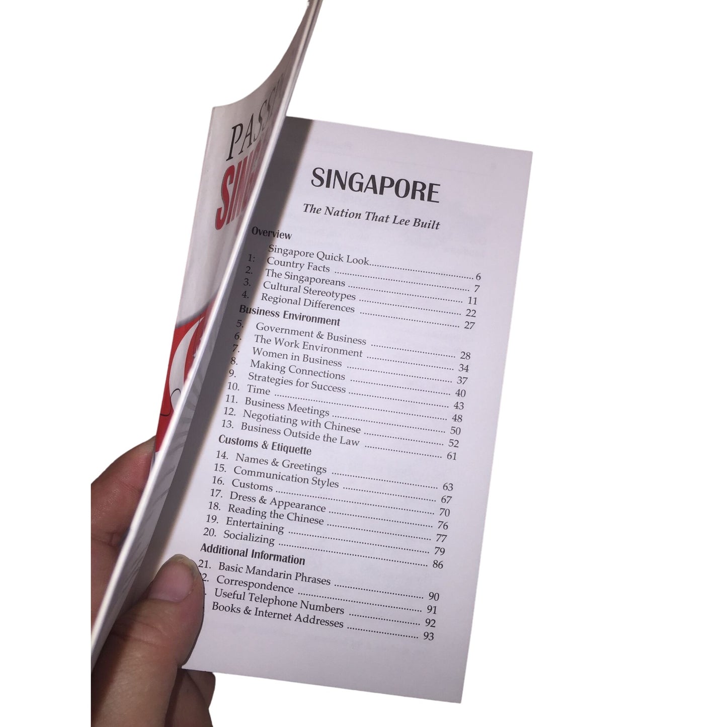 Passport Singapore: Your Pocket Guide to Singaporean Business, Customs & Etiquette