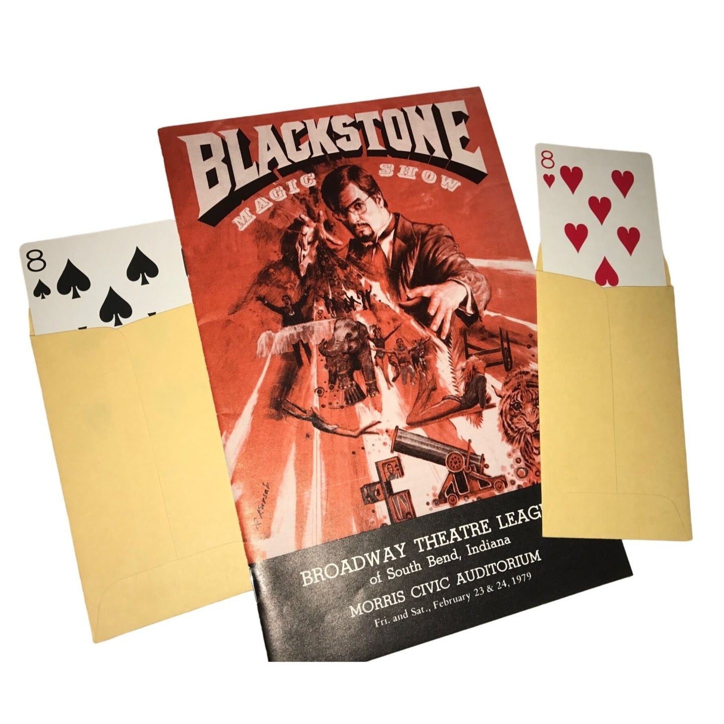 Vintage Blackstone Magic Show Program- Broadway Theatre League South Bend, Indiana