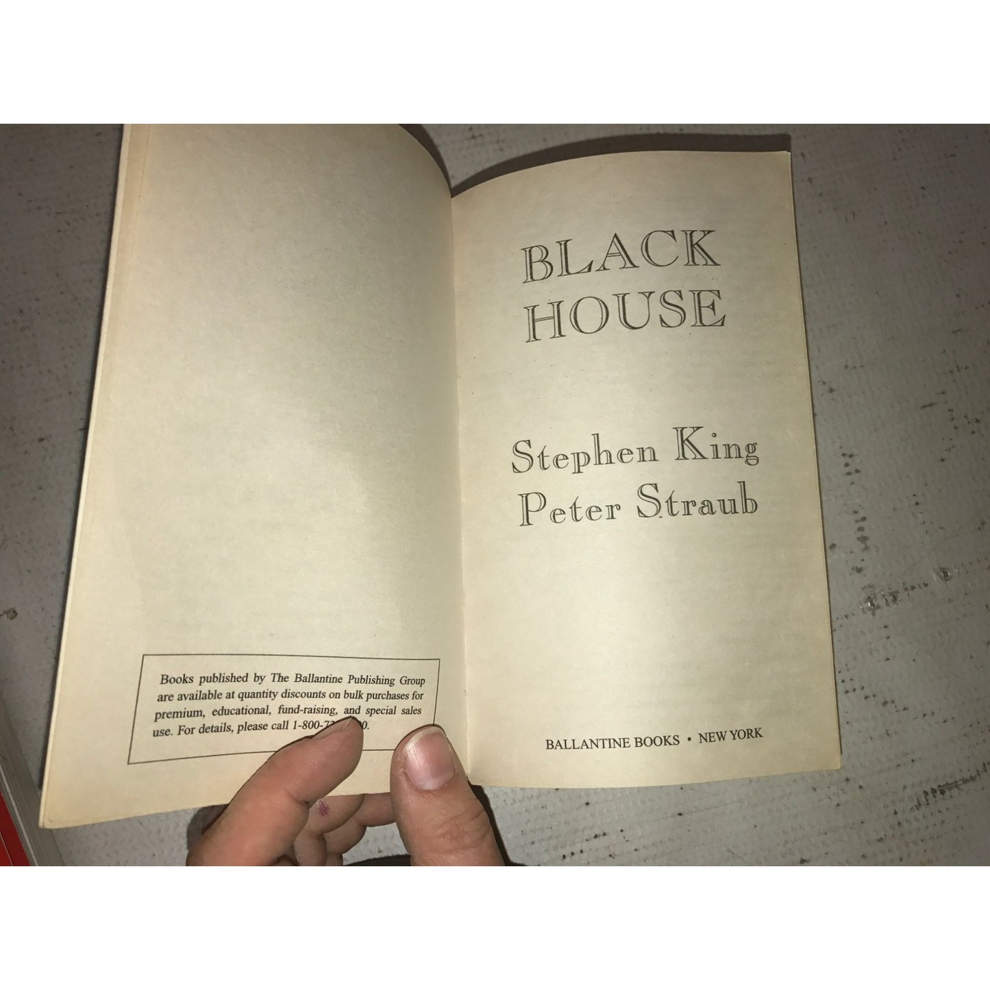 Black House Paperback book by Stephen King/Peter Straub