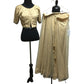 Formal Crop Top and Skirt - Indo Western Set - Embroidery and embellishments on collar, cuffs and skirt