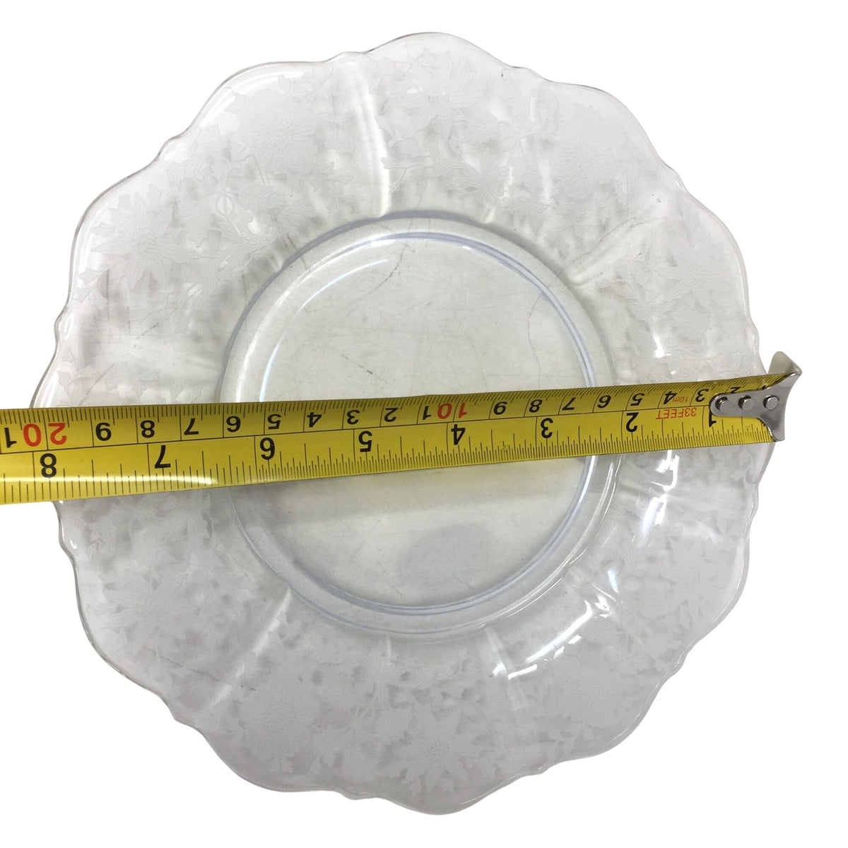Vintage Cambridge Glass Wildflower Etched Lunch or Salad Plate (8") Cambridge Glass Company  A+ Stuff Drinking, Dining & More