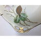 Vintage Hand Painted Floral Plate with Handles on each side