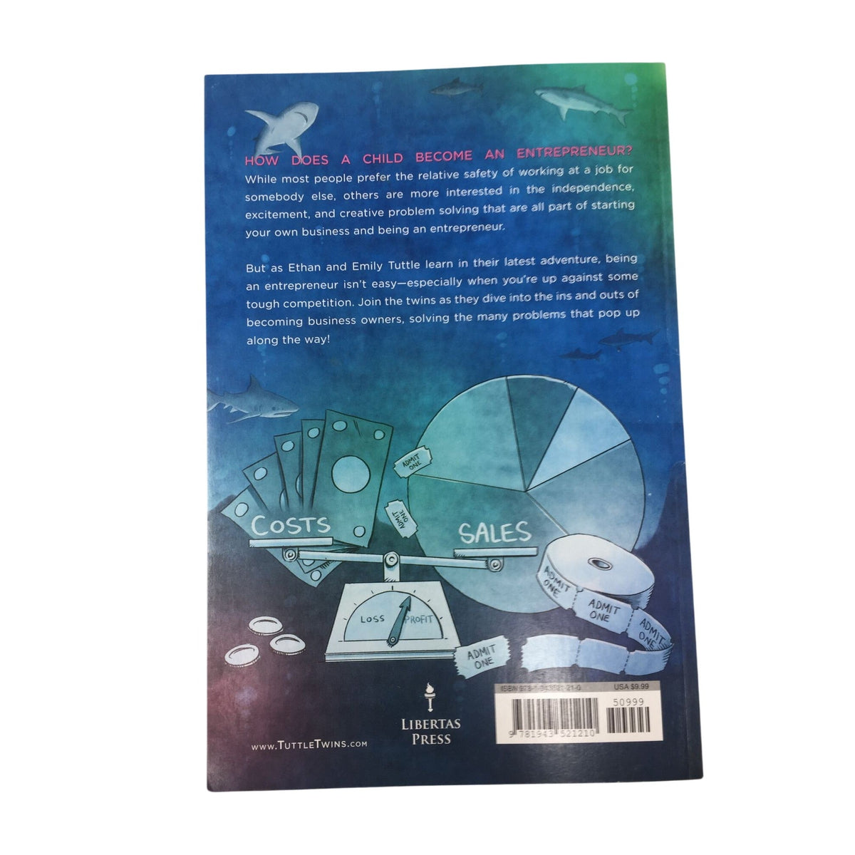 The Tuttle Twins series, titled Spectacular Show Business (Book #8) A+ Stuff  A+ Stuff Books