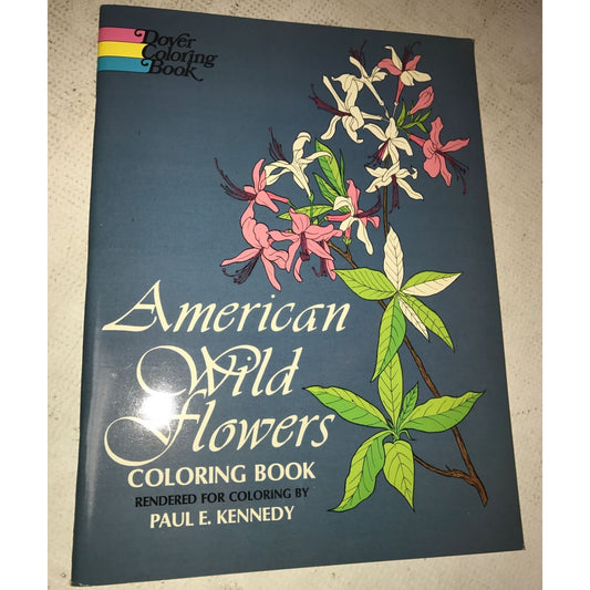 American Wild Flowers Dover Coloring Book- Paul E. Kennedy