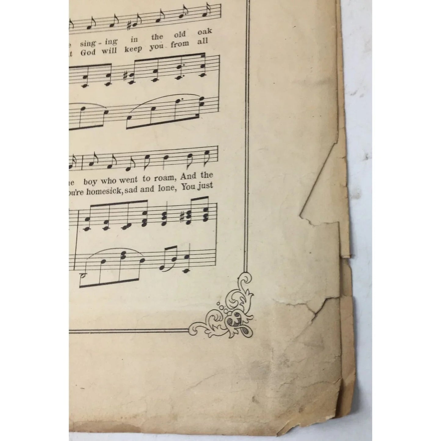''Back at dear old home sweet home'' Vintage Sheet Music - A+ Stuff - SHEET MUSIC - A+ Stuff