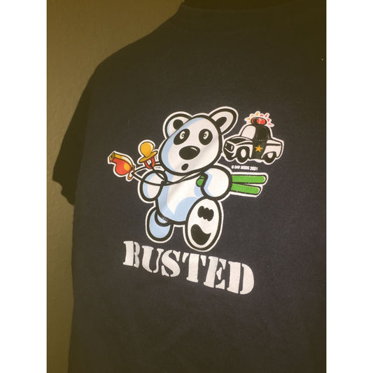 Bad Seeds "Busted" Short Sleeve Tee Shirt unisex Kids Size Large