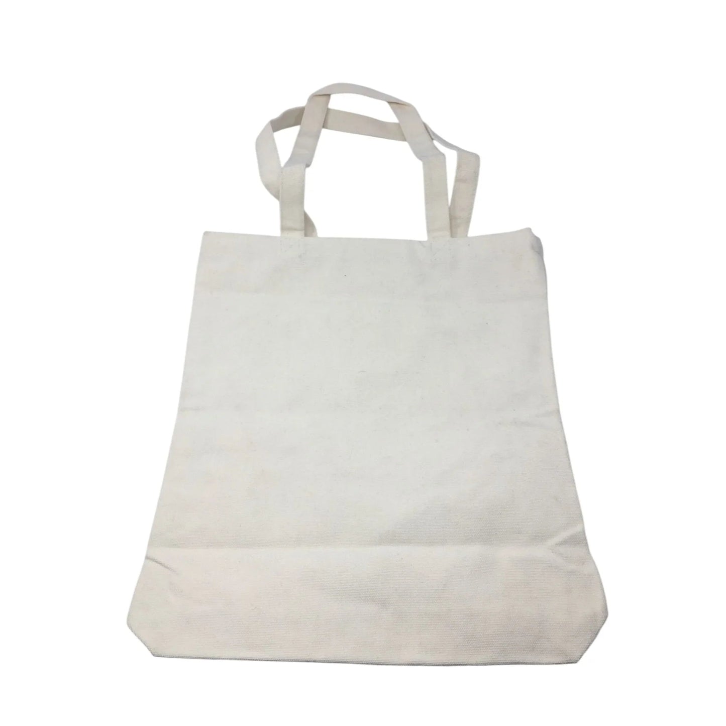 Bagademy Beige Cloth Canvas Tote Bag for Women with Flowers on it (New) - Bagademy - Tote Bag - A+ Stuff