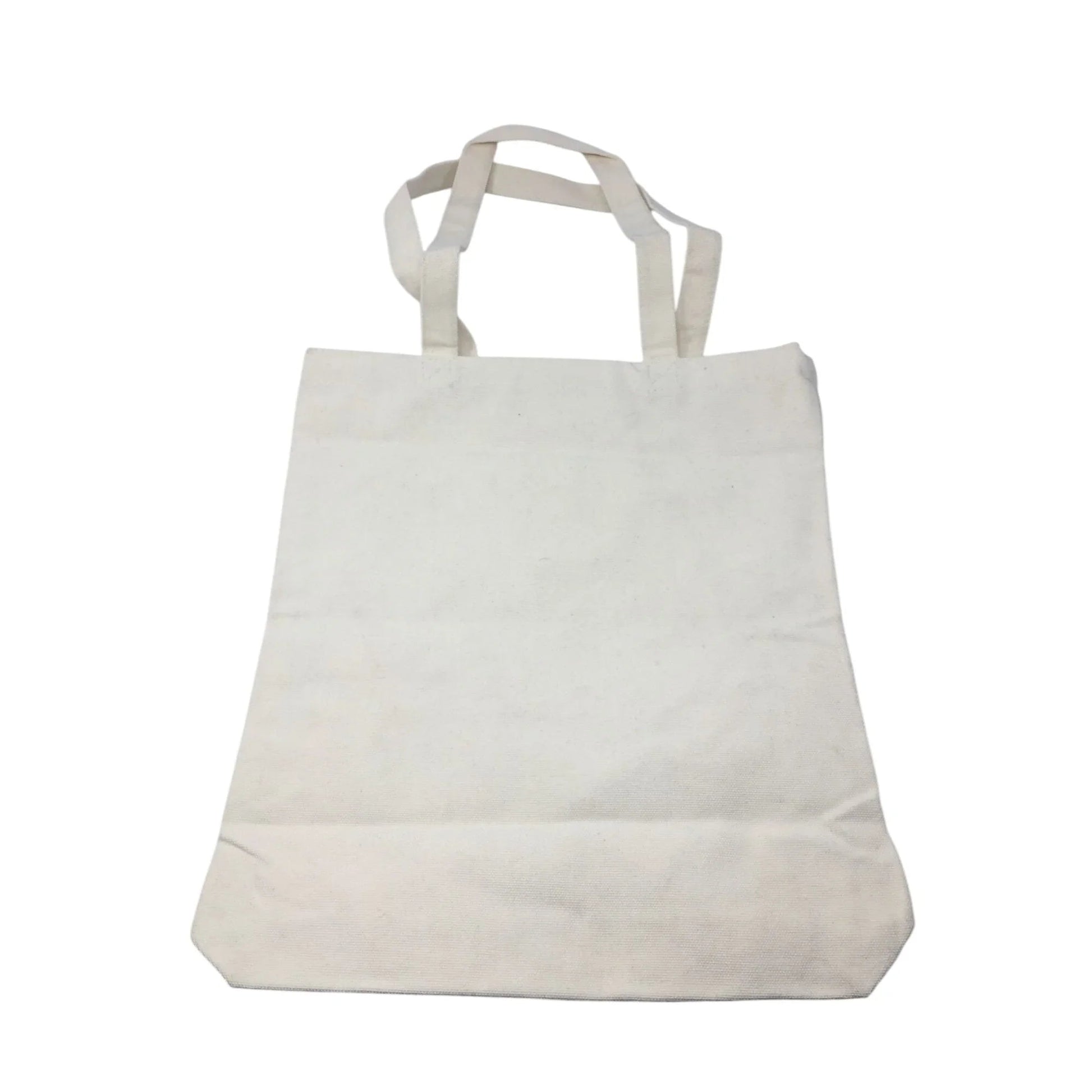 Bagademy Beige Cloth Canvas Tote Bag for Women with Flowers on it (New) - Bagademy - Tote Bag - A+ Stuff