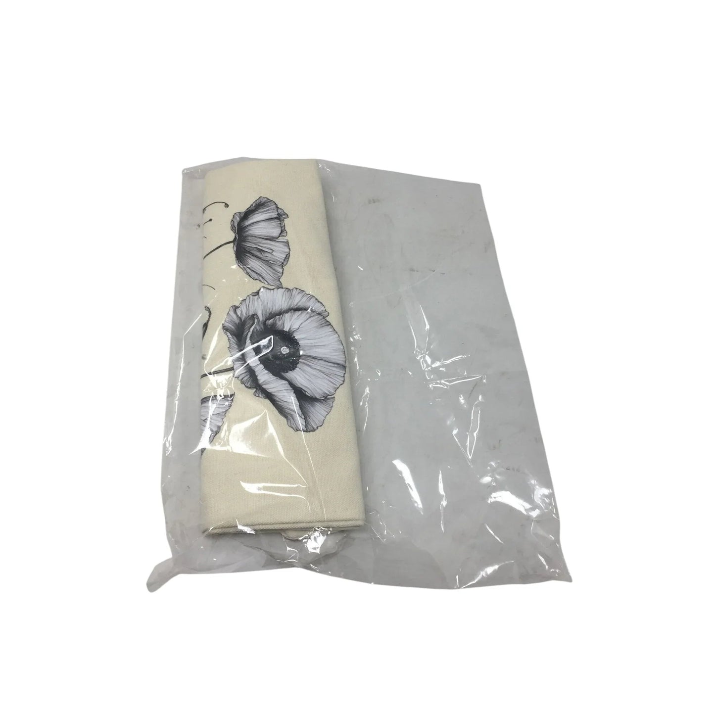 Bagademy Beige Cloth Canvas Tote Bag for Women with Flowers on it (New) - Bagademy - Tote Bag - A+ Stuff