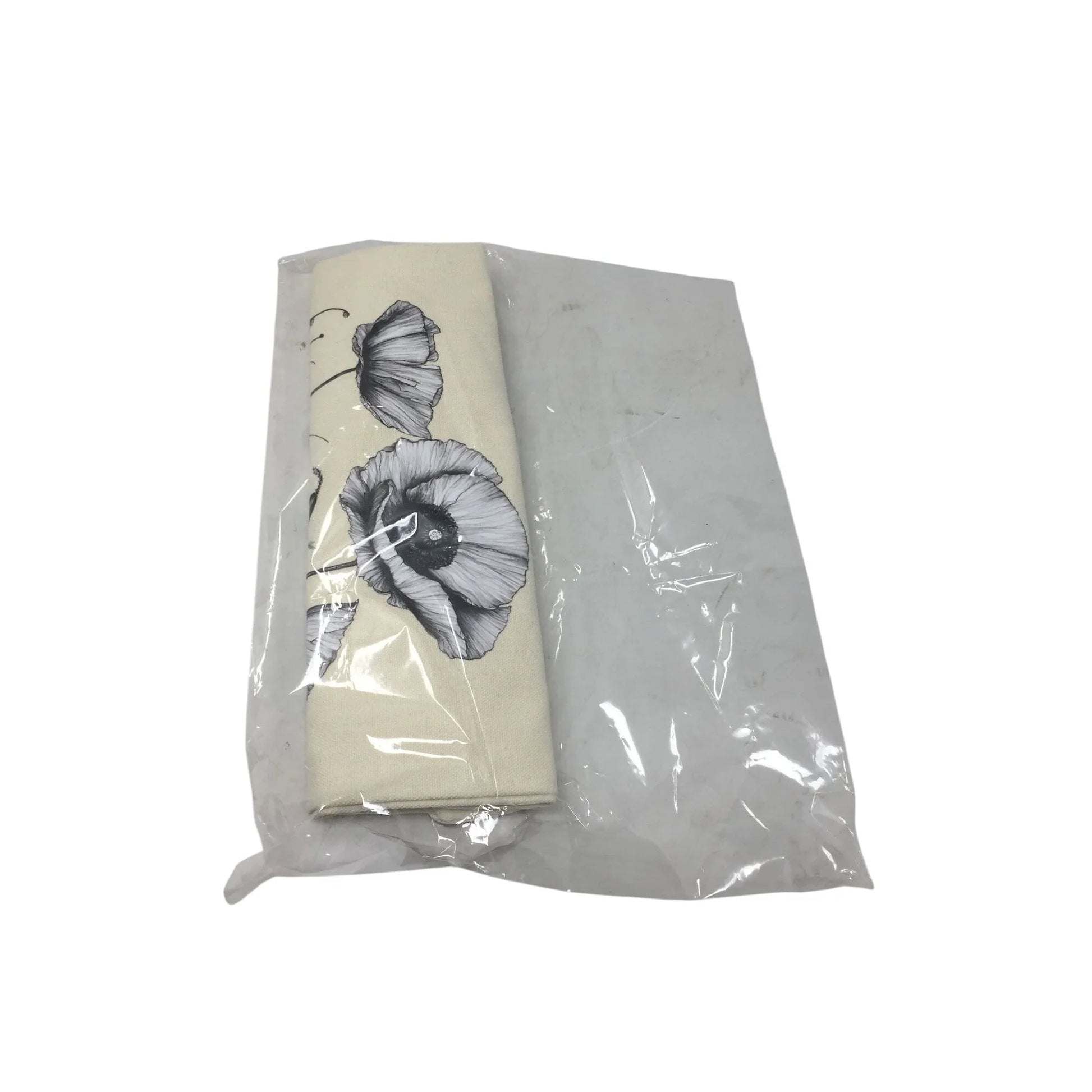 Bagademy Beige Cloth Canvas Tote Bag for Women with Flowers on it (New) - Bagademy - Tote Bag - A+ Stuff
