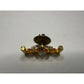 Ballou Reg'd ''MOM'' Gold Pin with Rhinestone Heart in the Middle - A+ Stuff - pin - A+ Stuff