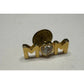 Ballou Reg'd ''MOM'' Gold Pin with Rhinestone Heart in the Middle - A+ Stuff - pin - A+ Stuff
