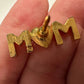 Ballou Reg'd ''MOM'' Gold Pin with Rhinestone Heart in the Middle - A+ Stuff - pin - A+ Stuff