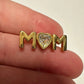 Ballou Reg'd ''MOM'' Gold Pin with Rhinestone Heart in the Middle - A+ Stuff - pin - A+ Stuff