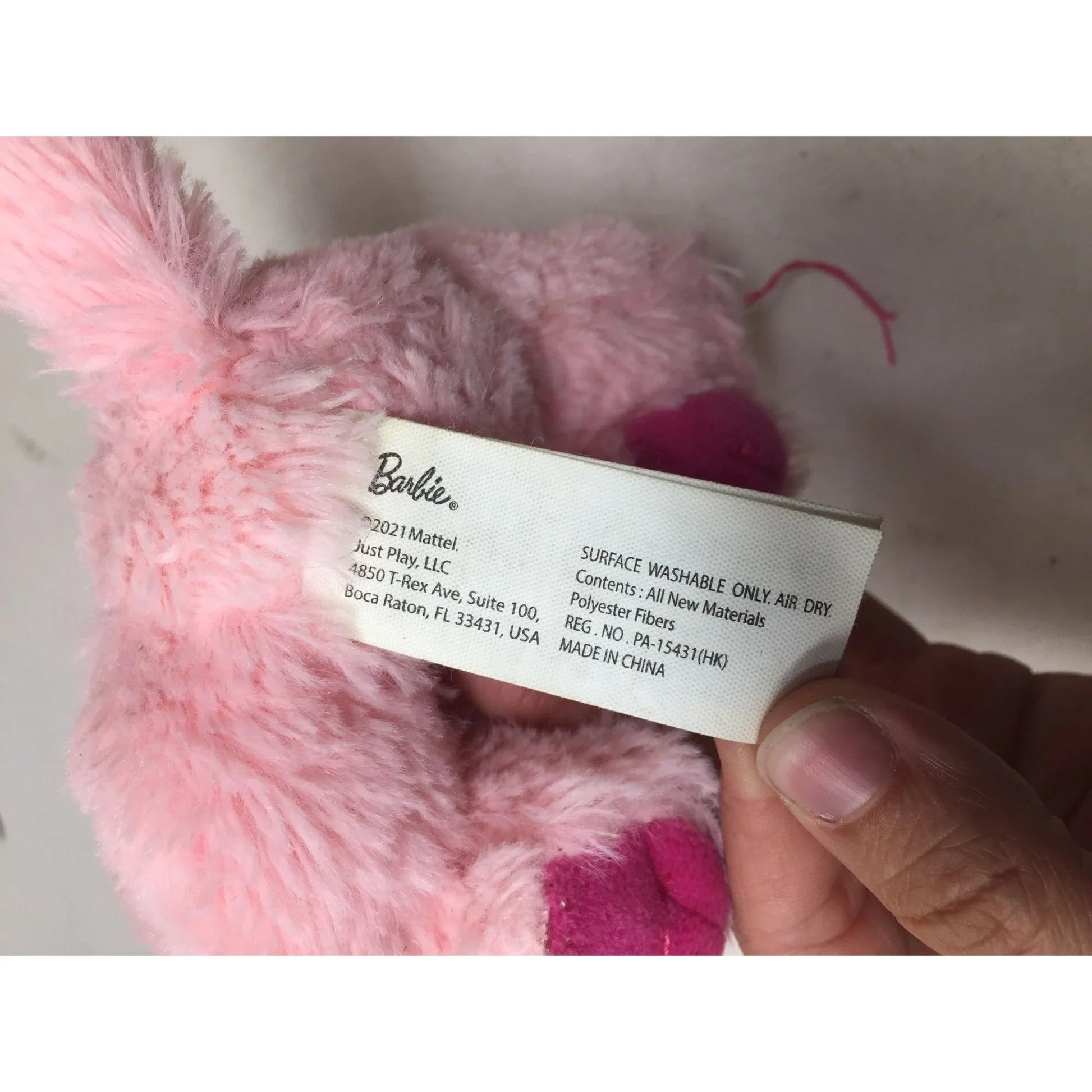 Barbie 2021 Mattel Pink Puppy Dog Plush Stuffed Animal - A+ Stuff - Stuffed Animals - A+ Stuff