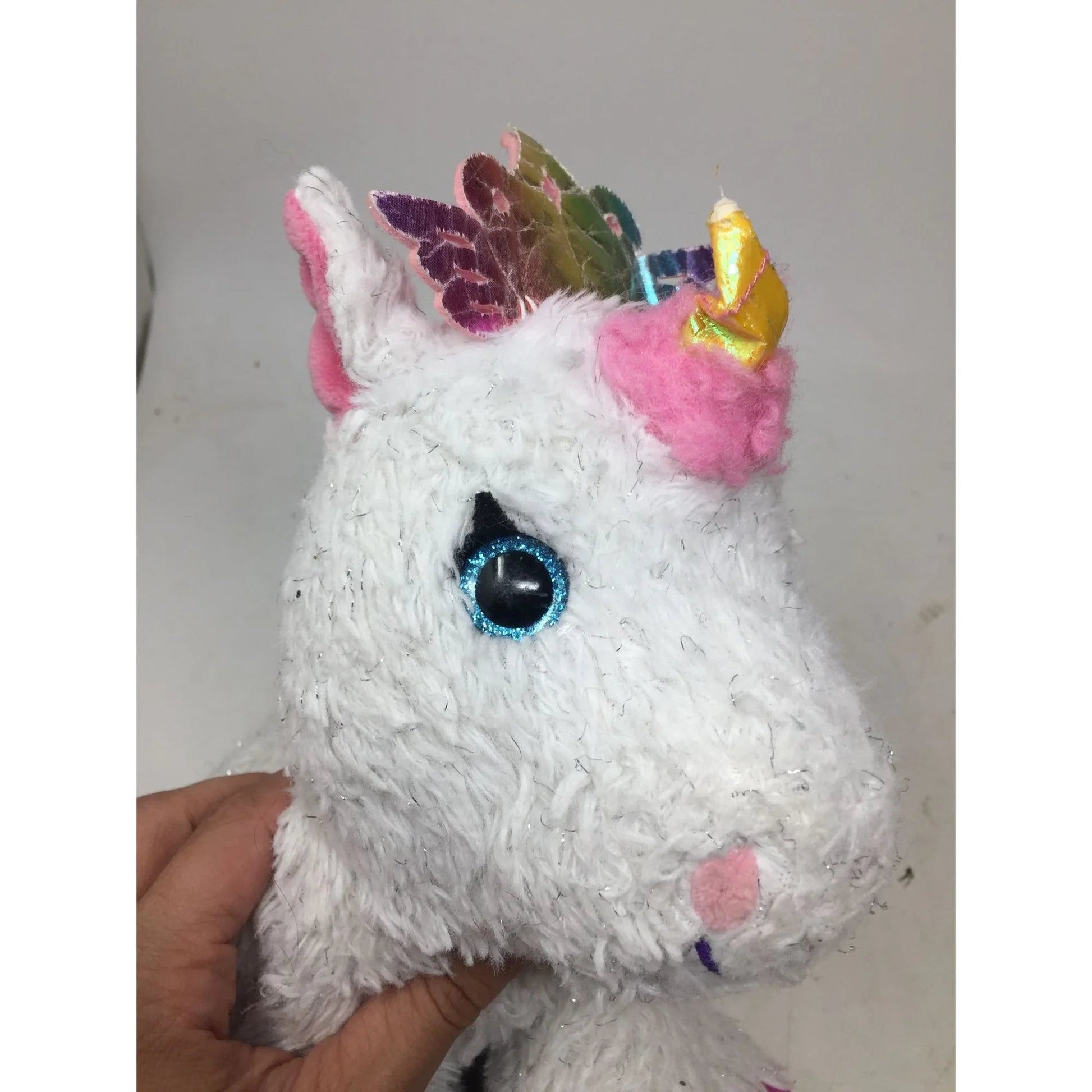 Barbie Mattel White Unicorn Plush Stuffed Animal Toy (Battery Operated) - A+ Stuff - Stuffed Animals - A+ Stuff