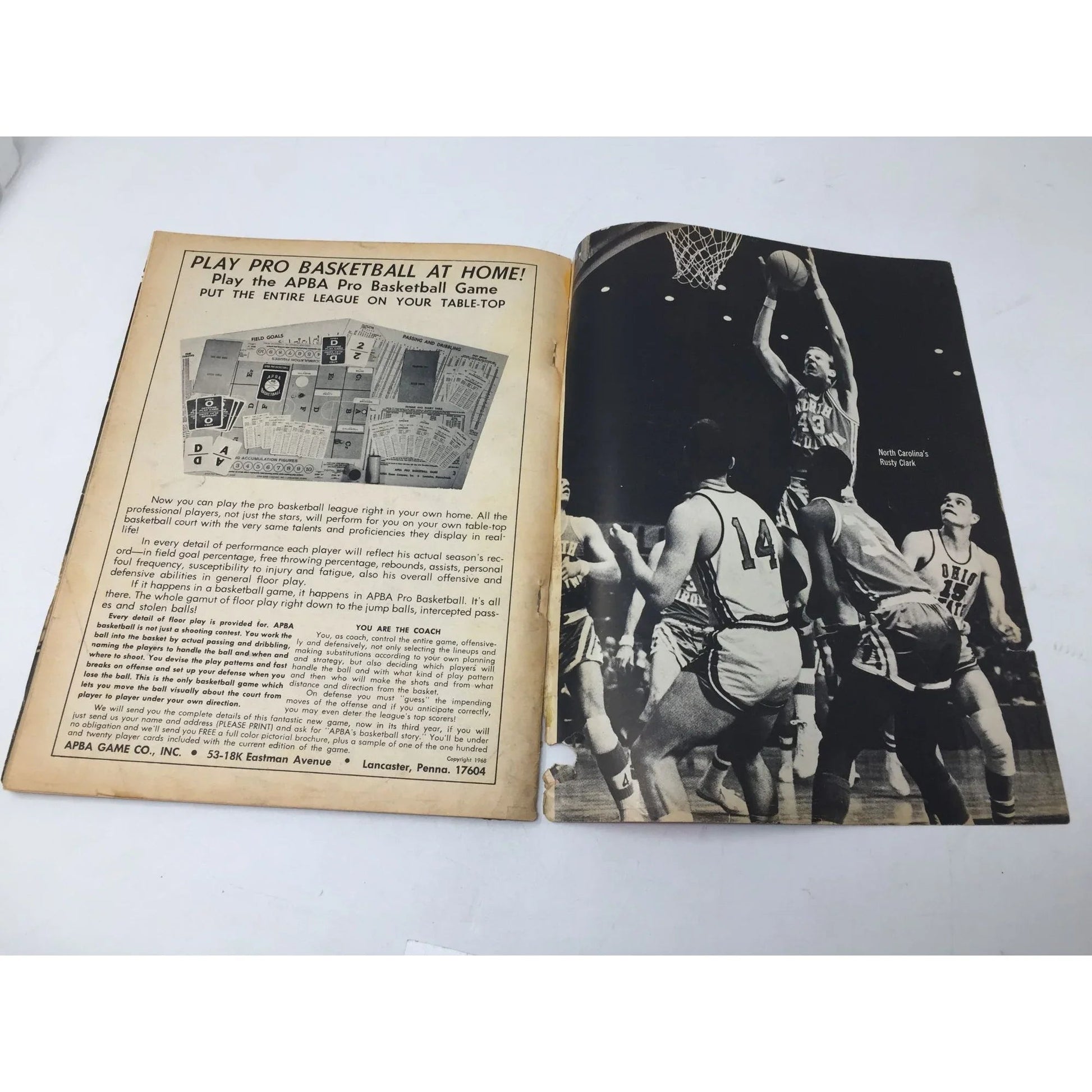 BASKETBALL YEARBOOK 1969 College Pros HS Vintage Magazine - A+ Stuff - Magazines - A+ Stuff