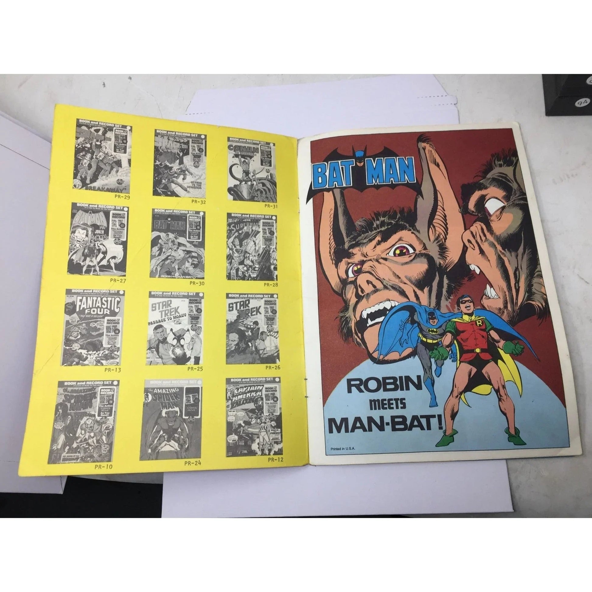 ''Bat Man: Robin Meets Man - Bat!'' - The Action ''Comes Alive'' as you Read - A+ Stuff - comic book - A+ Stuff