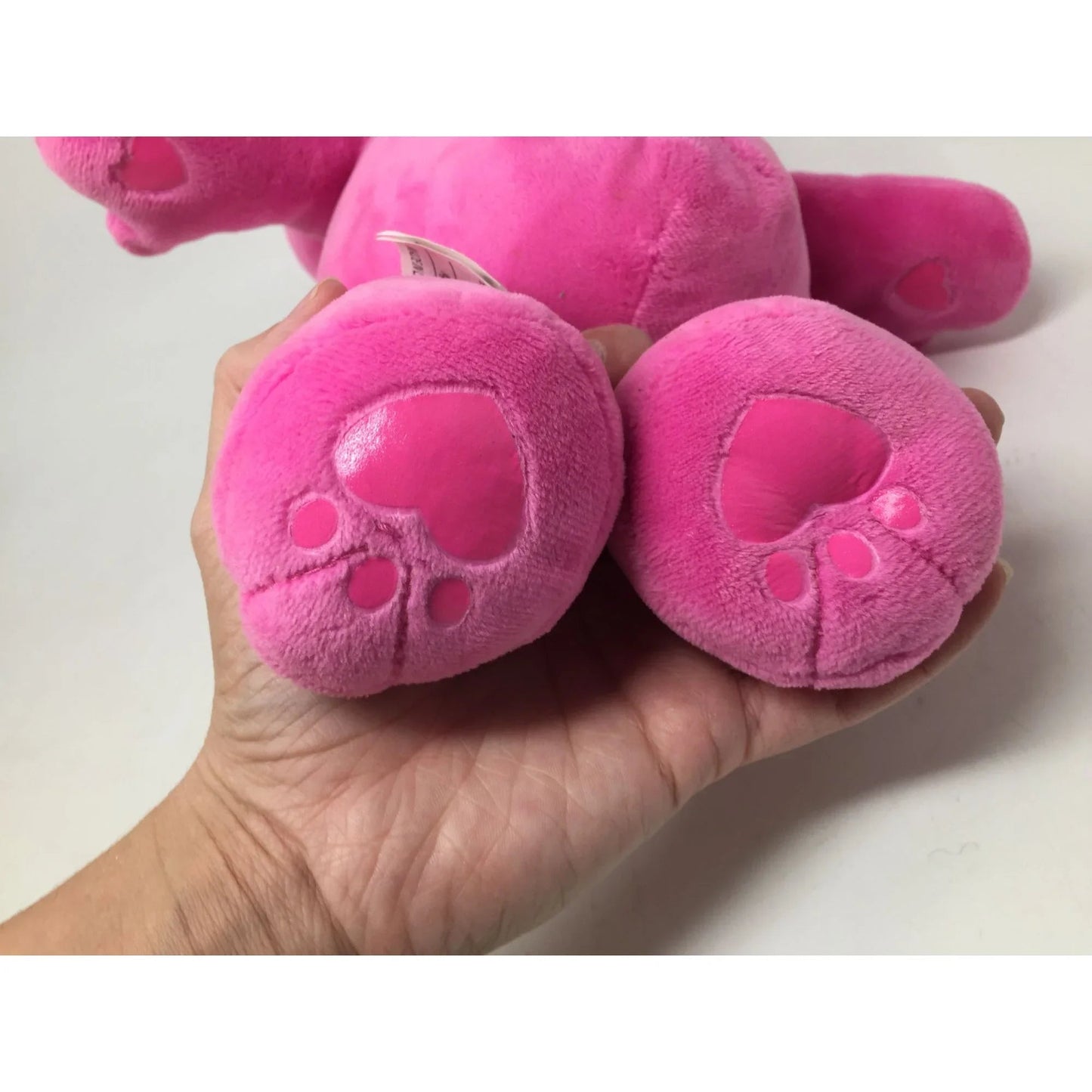 Battery Operated Pink Care Bear Stuffed Bear with Rainbow on belly - 13'' tall - care bears - Stuffed Animals - A+ Stuff