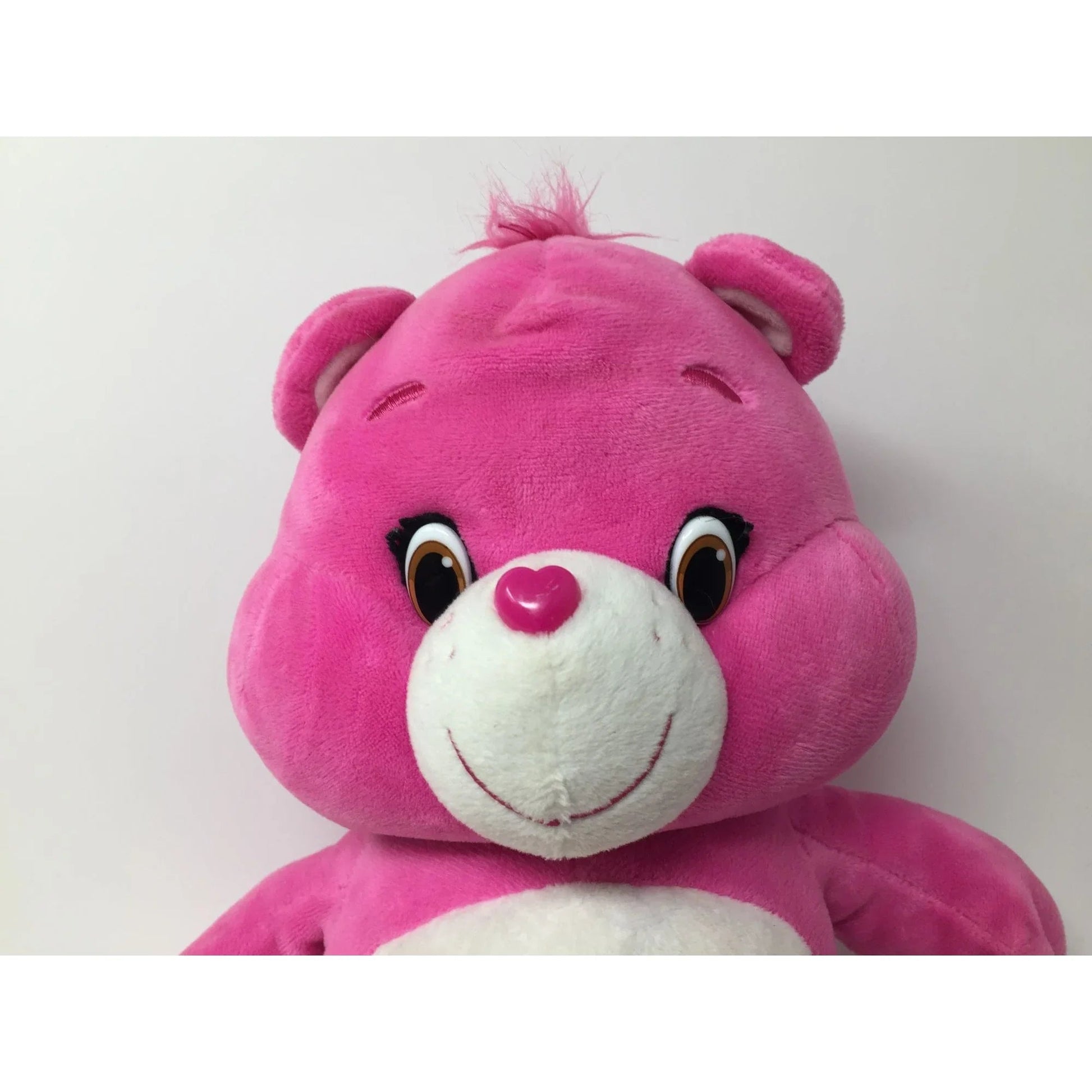 Battery Operated Pink Care Bear Stuffed Bear with Rainbow on belly - 13'' tall - care bears - Stuffed Animals - A+ Stuff