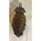 Vintage Amber Grape Cluster Glass Salt Shaker OR Ornament-Can be used as either