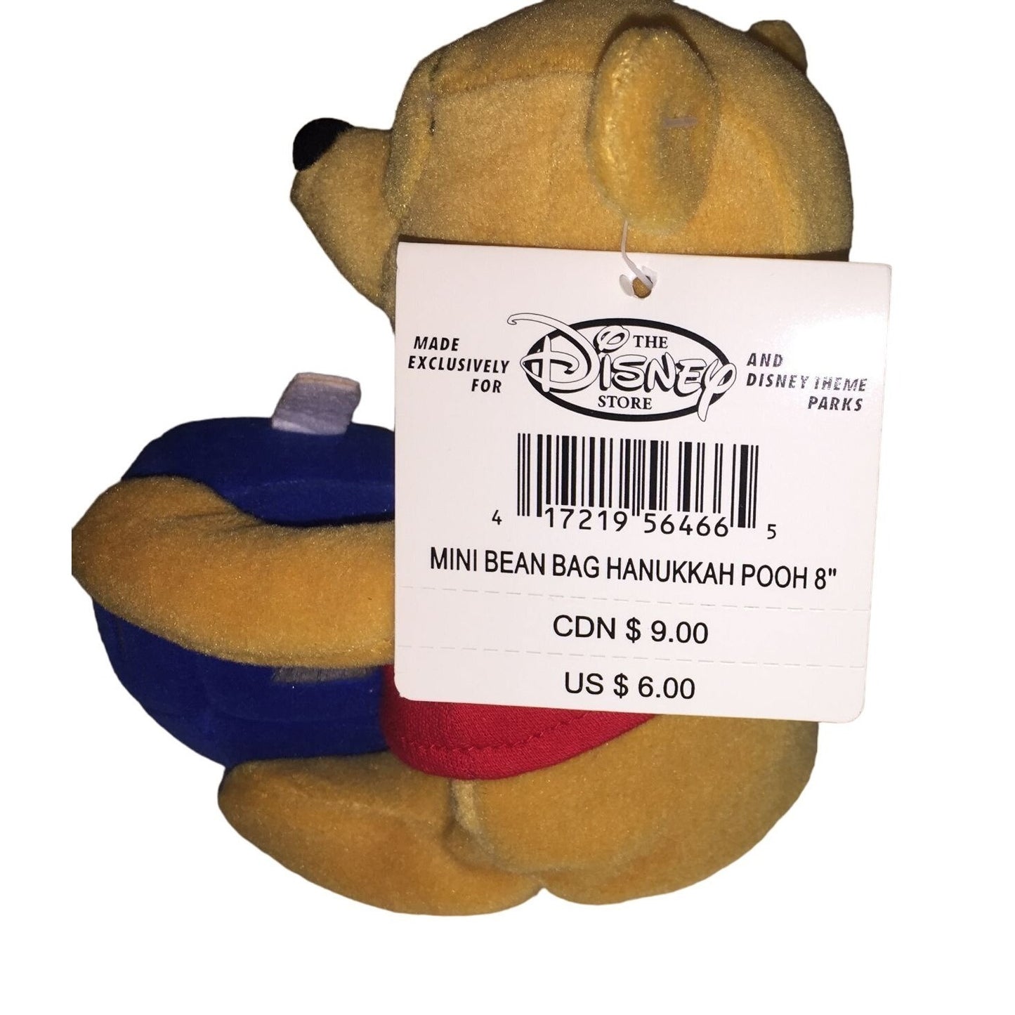 Disney Hanukkah Bear Winnie The Pooh Collectible Stuffed Animal NWT
