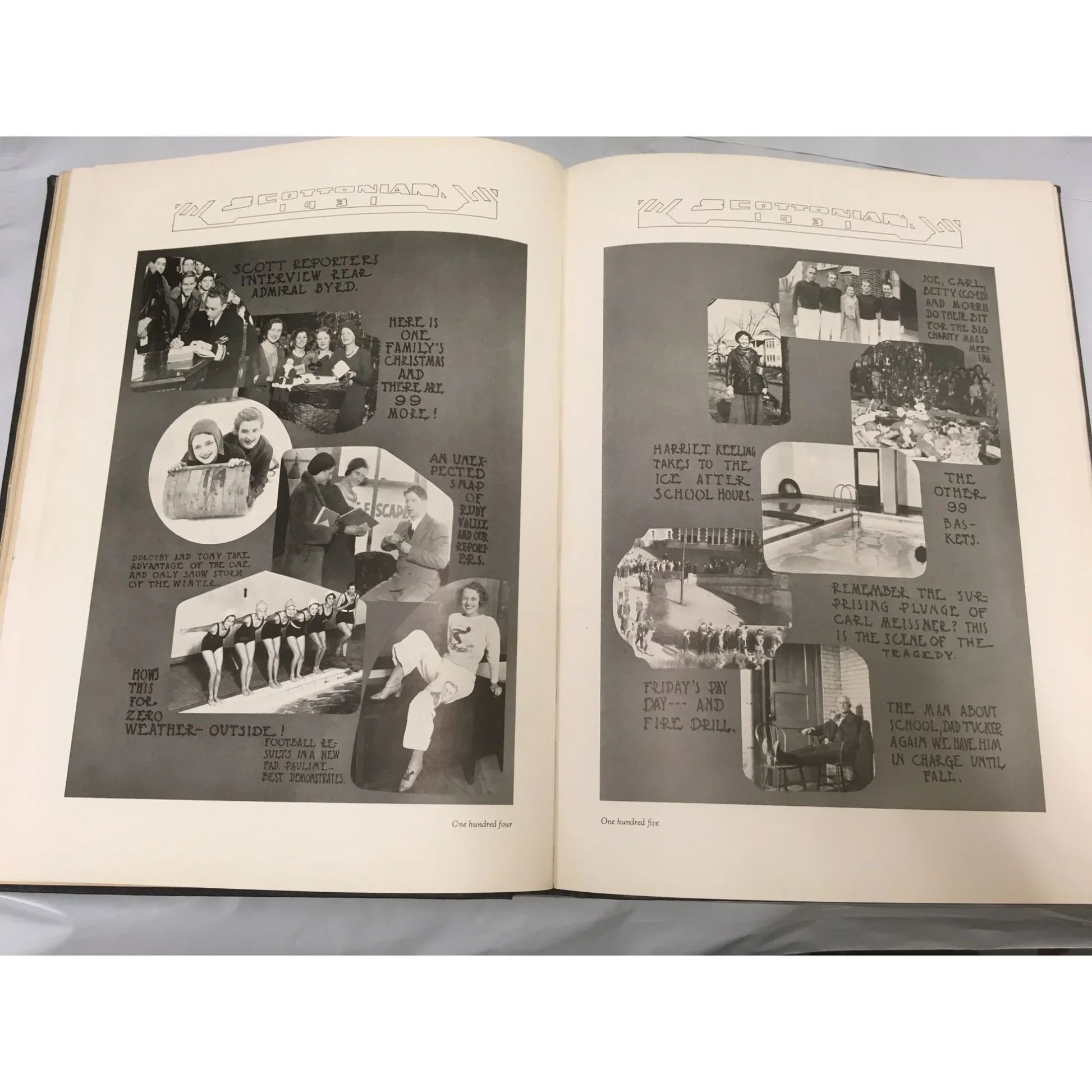 Scottonian Class of 1931 Vintage Yearbook- Scott High School - A+ Stuff