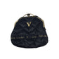 Bernardo Valentino Black Shoulder Bag with Kisslock Coin Purse
