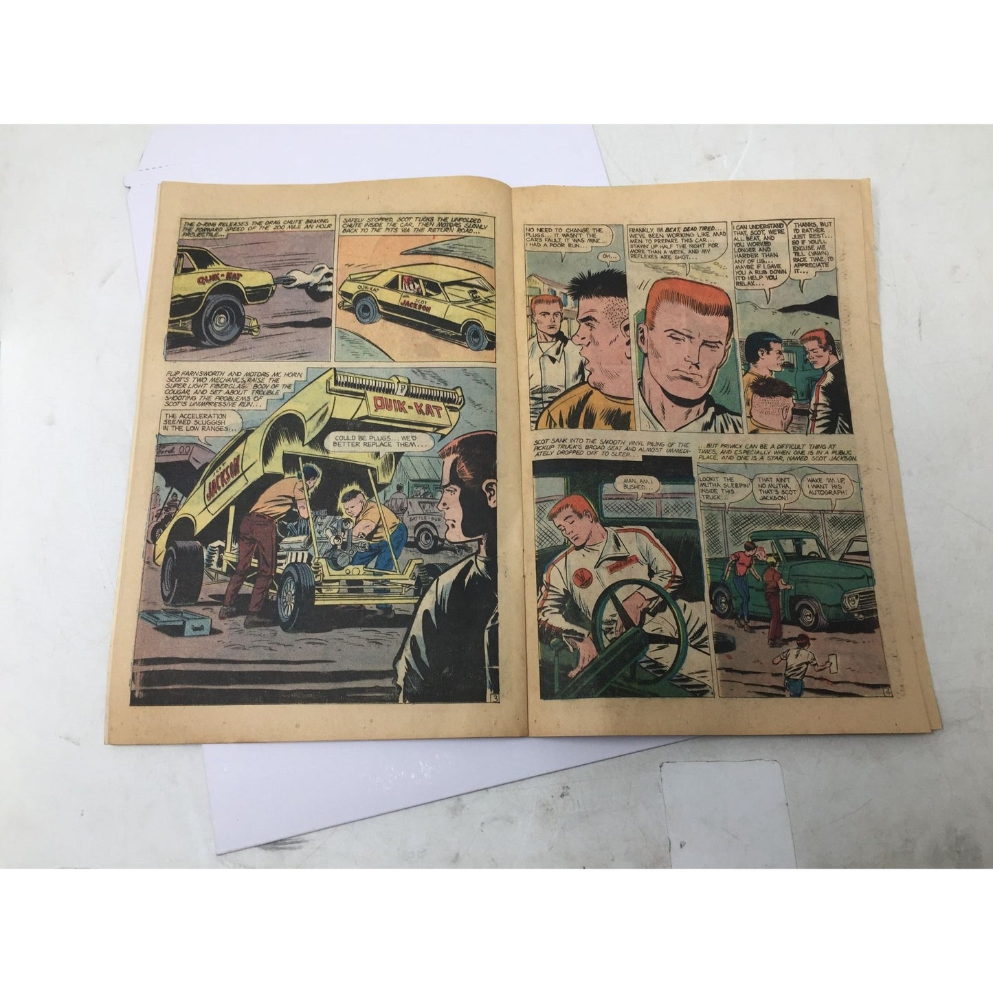 ''DRAG N' WHEELS'' (Featuring Scot Jackson) Vintage Comic Book