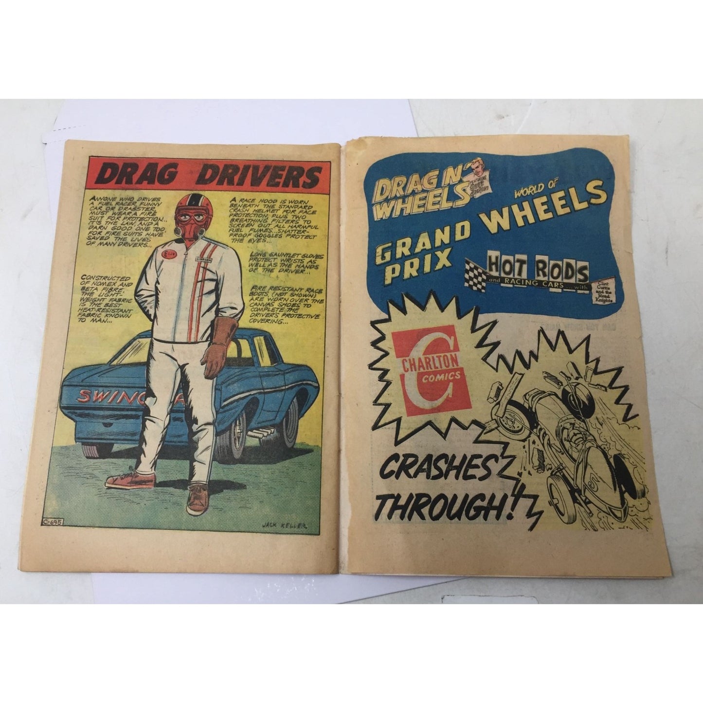 ''DRAG N' WHEELS'' (Featuring Scot Jackson) Vintage Comic Book