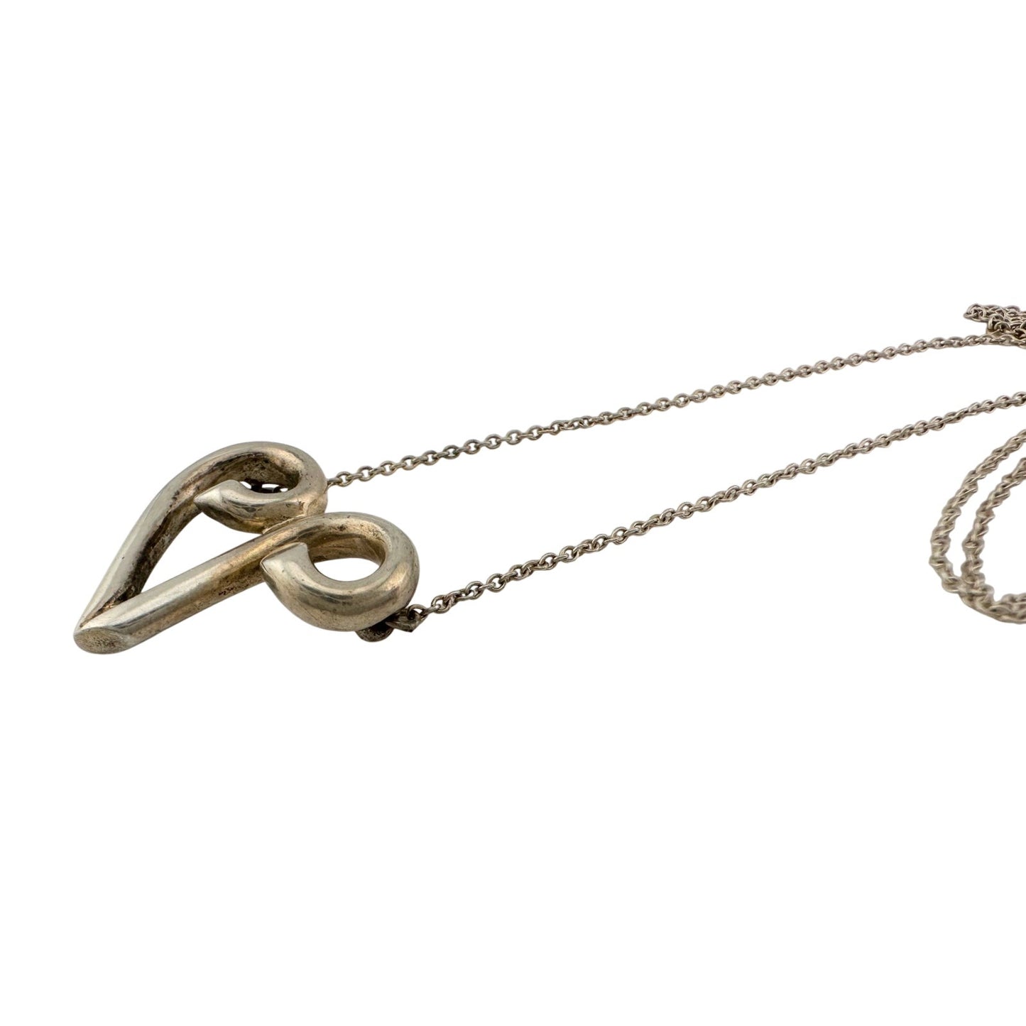 Tiffany & Co Paloma Picasso Aries Zodiac Symbol Necklace in Sterling Silver