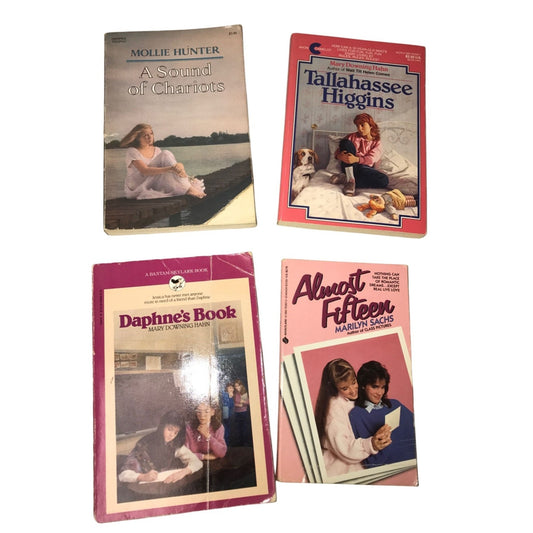 Vintage Bundle of 4 Paperback Chapter Books for Teenagers