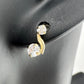 10kt Solid Gold Brilliant CZ Journey Earrings