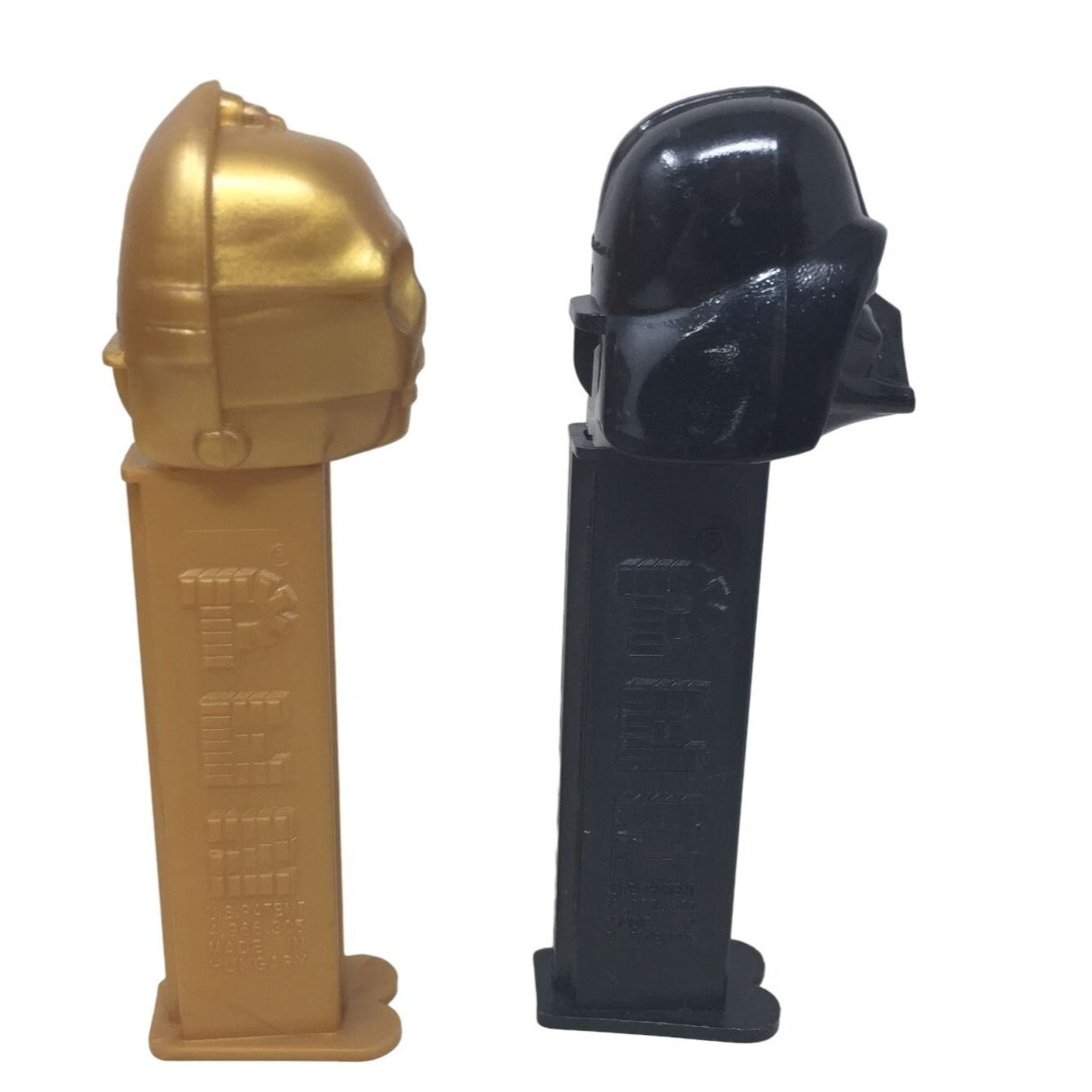 Vintage 1997 Set of 2 Star Wars PEZ Candy Dispensers- C-3PO Robot and Darth Vader