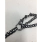 Women's Layered Chain Necklace with Rhinestone Balls