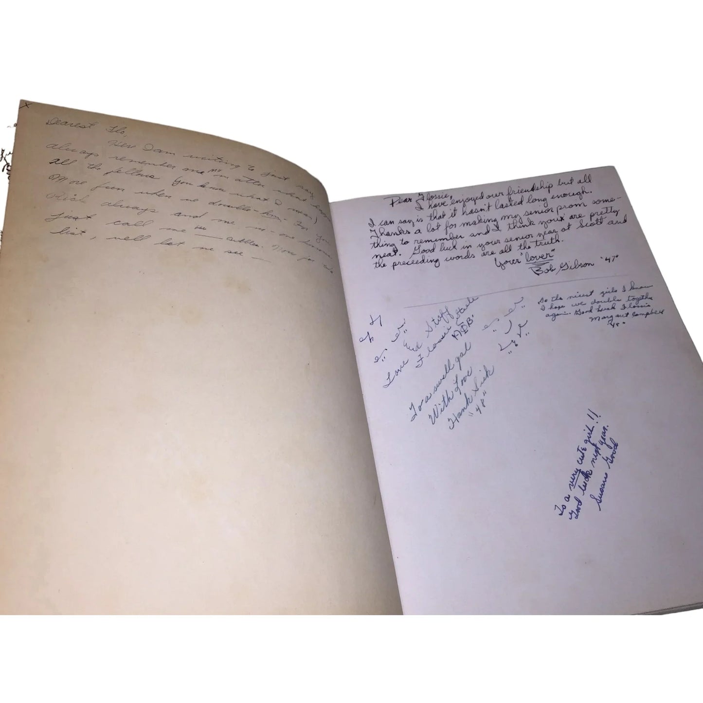 Scottonian 1947 Vintage Black/White Highschool Yearbook Memorabilia - A+ Stuff