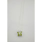 Pretty Natural Green Peridot Butterfly Necklace