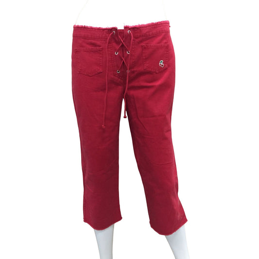 Abercrombie Girls Pants Size 16- Red with Cherry- New with tags