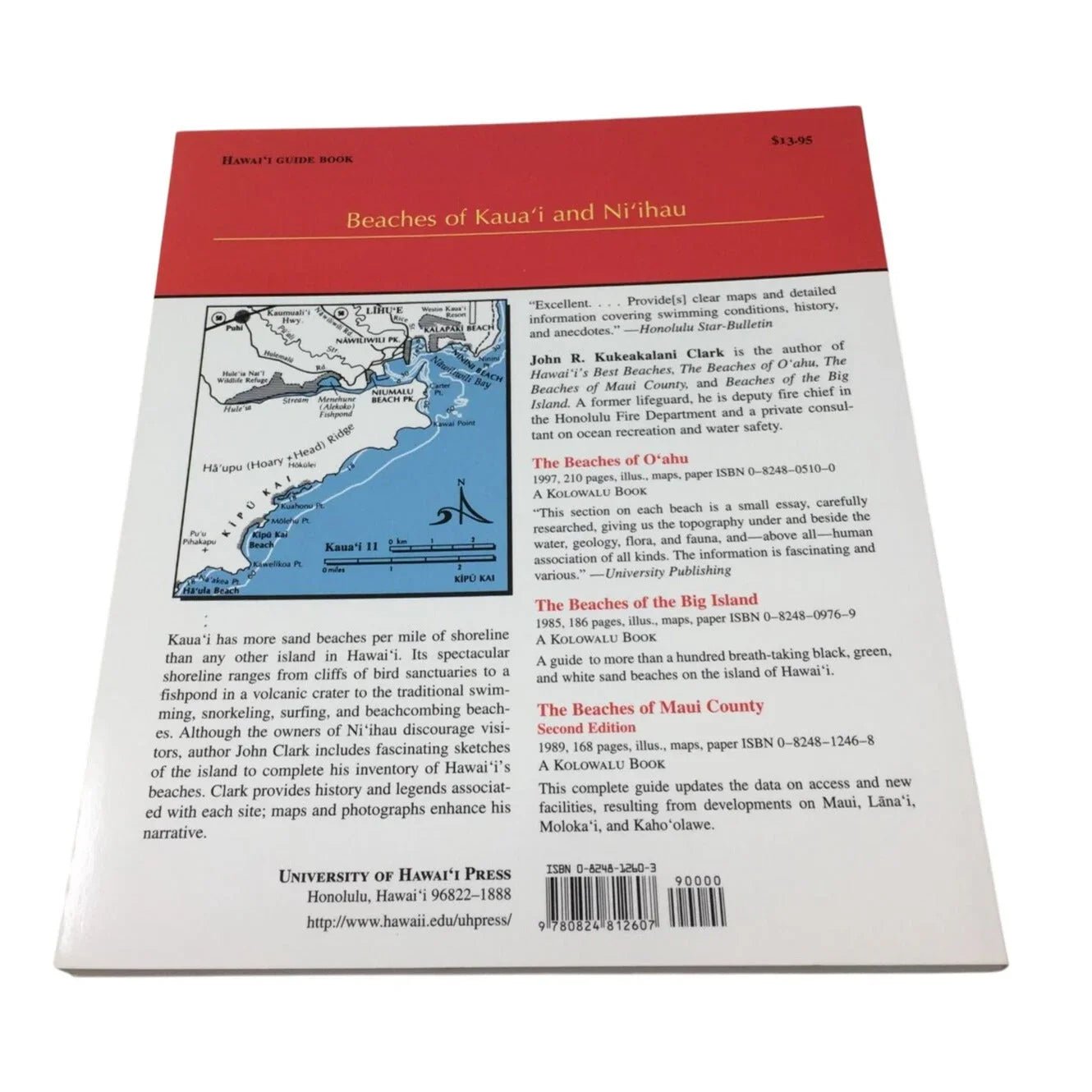 ''Beaches of Kauaʻi and Niʻihau'' by John R. K. Clark - A+ Stuff - Books - A+ Stuff